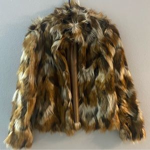 Faux fur coat